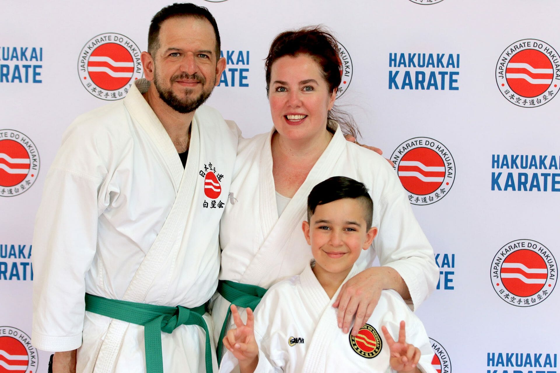 Family karate class